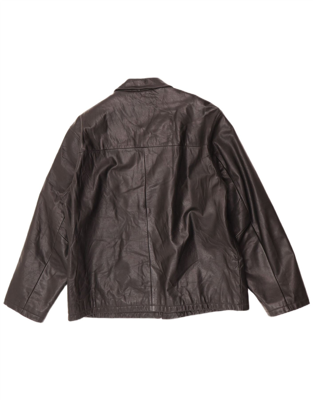 I NAVIGLI Мужская кожаная куртка IT 56 3XL Черный