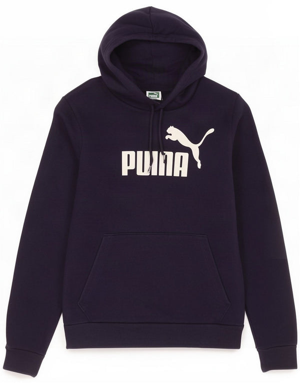 Женский джемпер с капюшоном с рисунком Puma UK 10, маленький темно-синий, хлопок