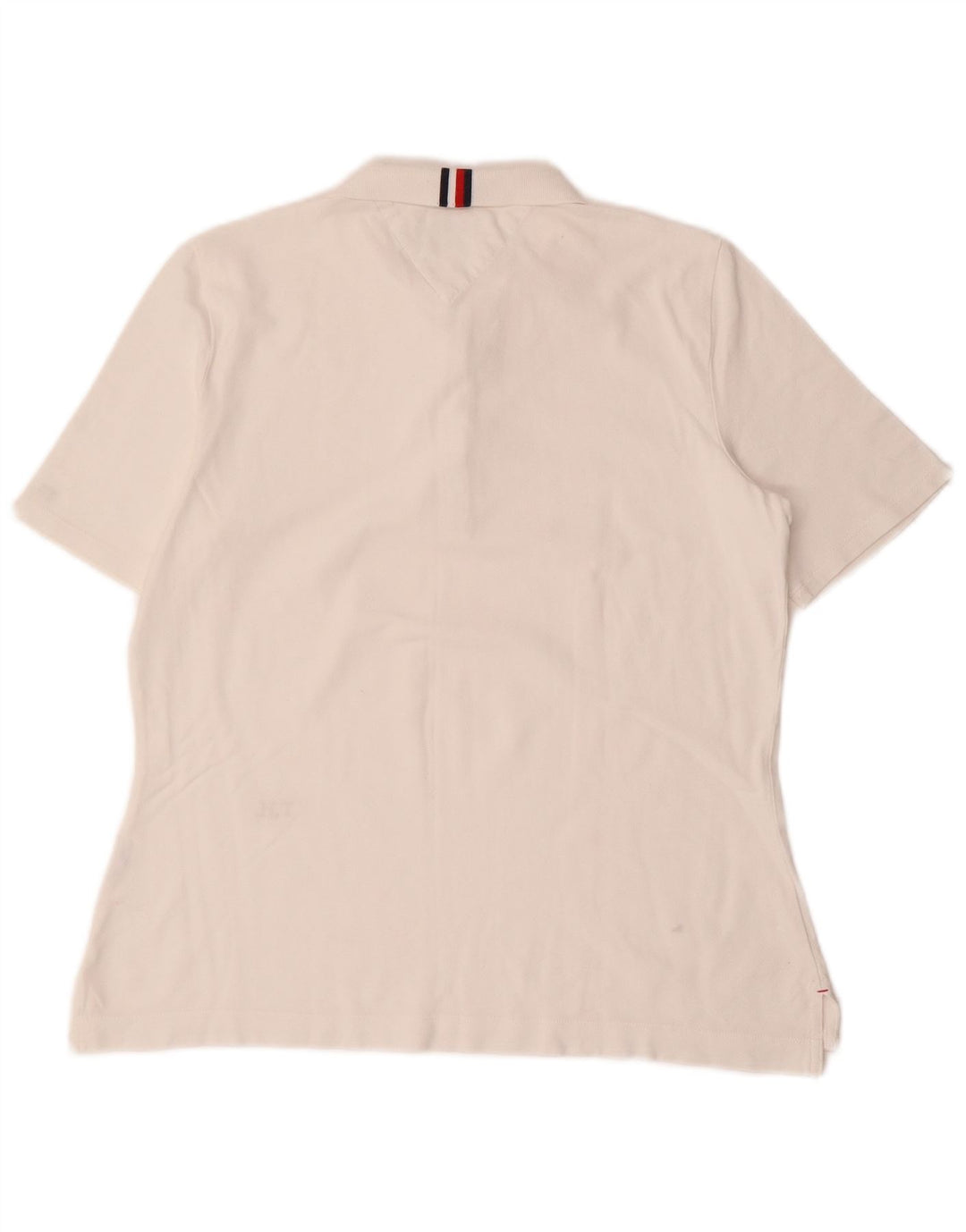 TOMMY HILFIGER Womens Polo Shirt UK 16 Large White