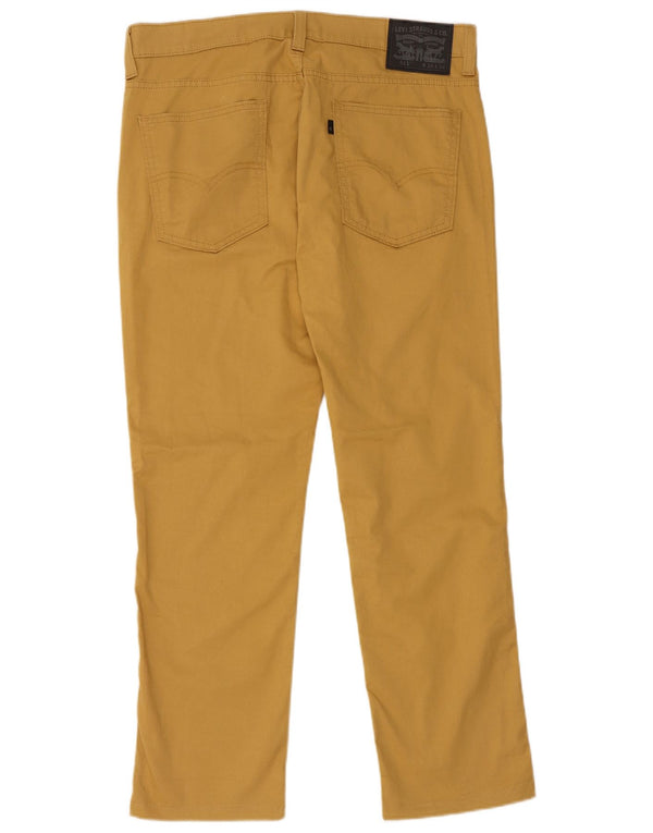 Мужские повседневные брюки Levi's 511 Slim W34 L28 Желтые хлопковые