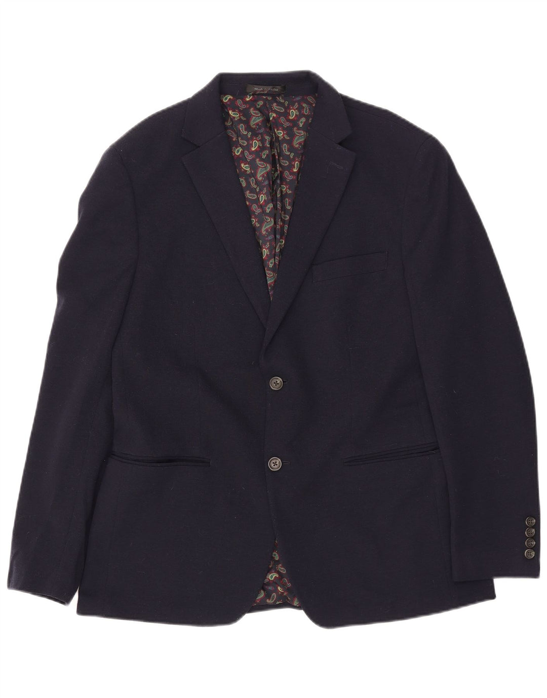 Мужской пиджак Chaps с 2 пуговицами UK 42 XL Темно-синий полиэстер