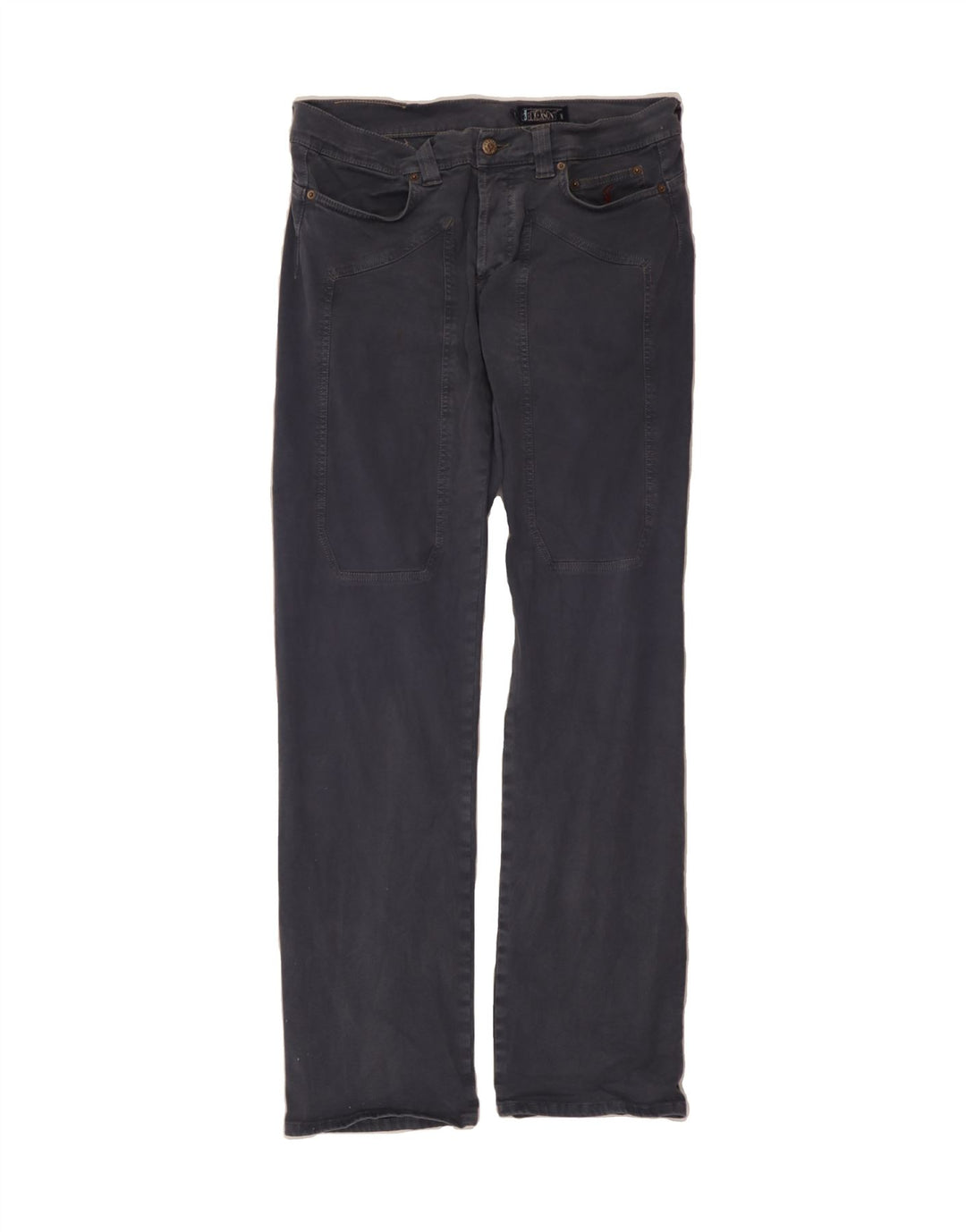 JECKERSON Mens Straight Jeans W34 L33 Navy Blue Vintage Jeckerson and Second-Hand Jeckerson from Messina Hembry 