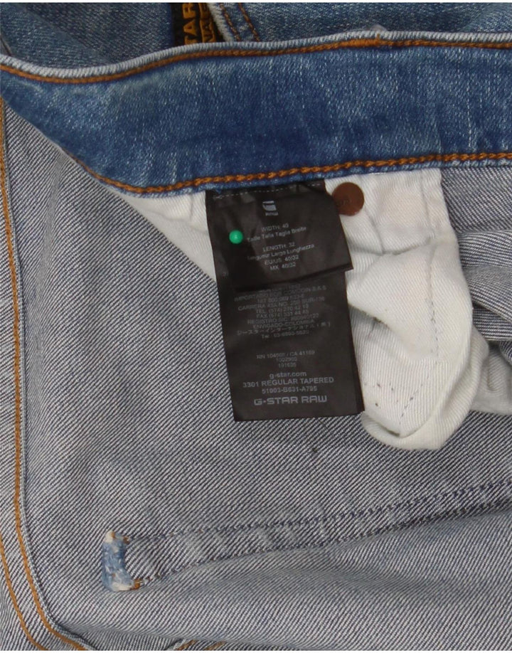 Мужские джинсы G-Star 3301 Slim W40 L32 синие