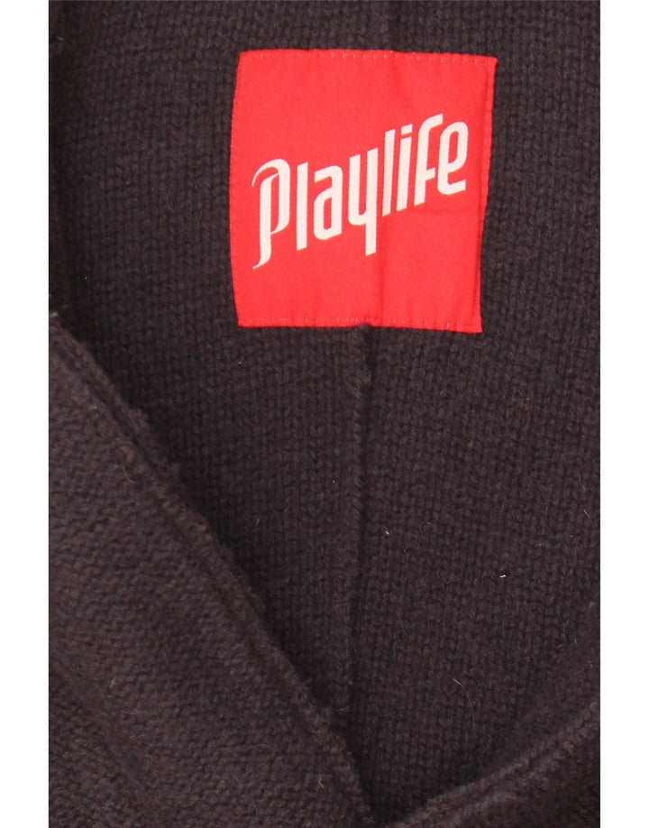 Мужской пиджак Playlife с 3 пуговицами UK 38, средний темно-синий