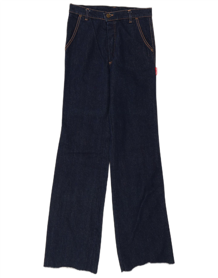 Винтажные женские джинсы Bootcut W30 L33 Темно-синие хлопковые