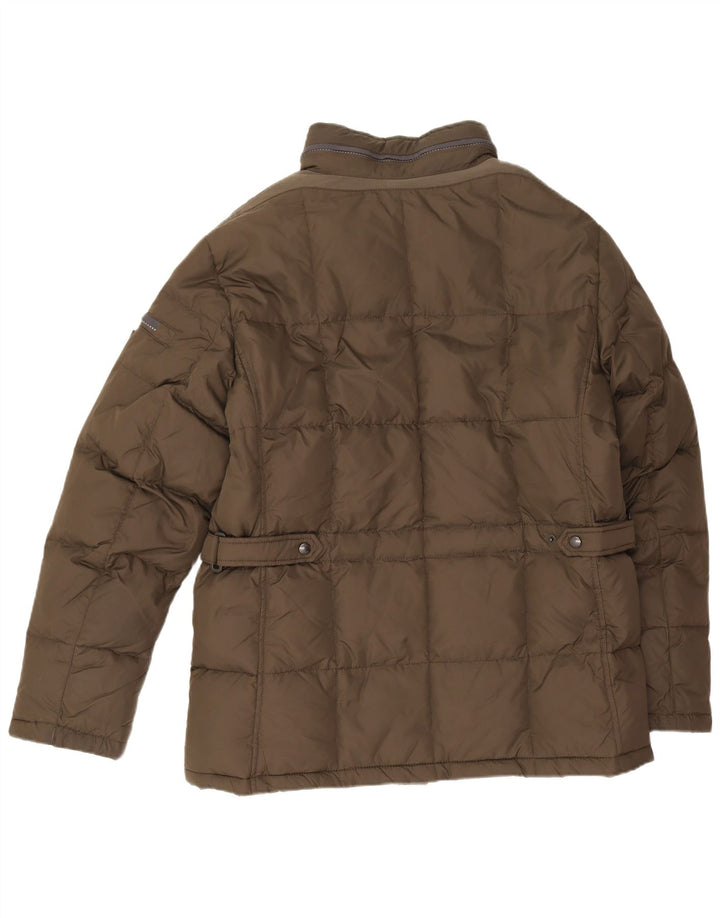 Мужская утепленная куртка Geox с капюшоном UK 42 XL Хаки Полиамид