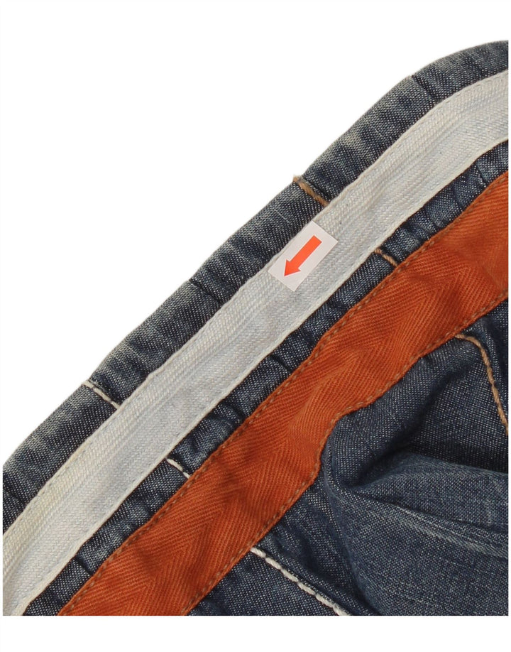 Intrend Женская джинсовая асимметричная юбка с запахом IT 38 XS W28 Синяя, хлопок