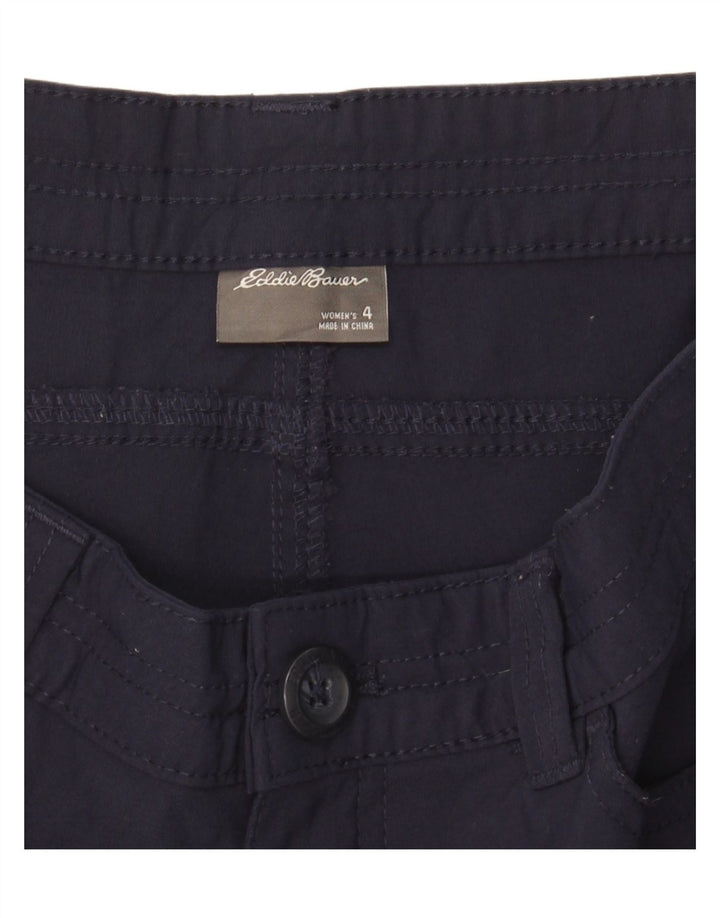 EDDIE BAUER Womens Cargo Shorts US 4 Small W28  Navy Blue Nylon Vintage Eddie Bauer and Second-Hand Eddie Bauer from Messina Hembry 