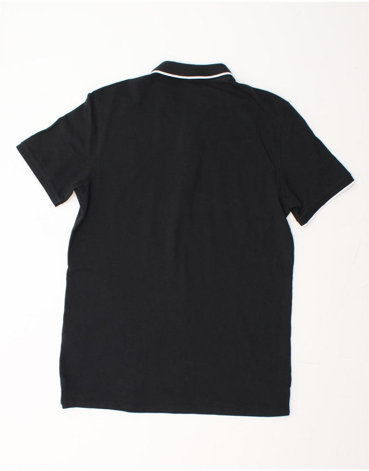 LIU JO Mens Polo Shirt Large Black Cotton Vintage Liu Jo and Second-Hand Liu Jo from Messina Hembry 