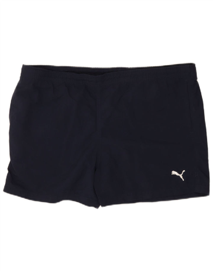 Мужские спортивные шорты Puma XL темно-синие из полиамида