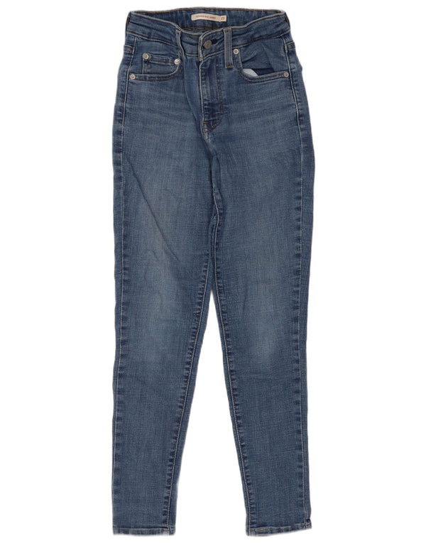 Женские джинсы скинни Levi's 721 с высокой посадкой W25 L28, синие, хлопок