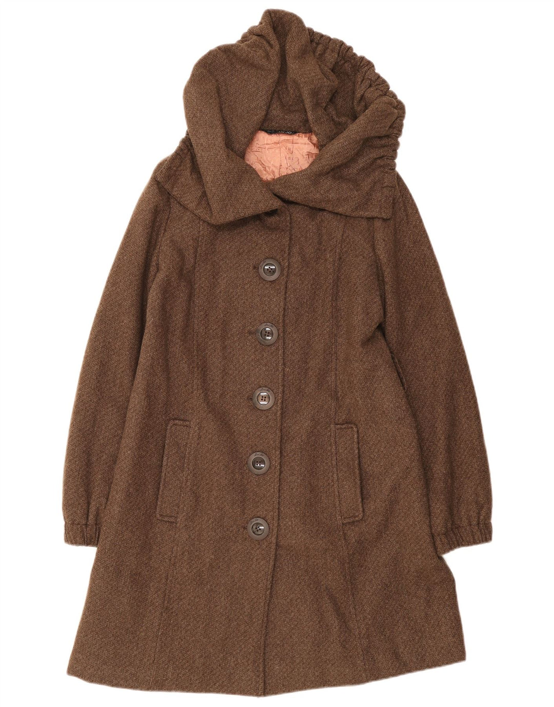 Женское пальто Liu Jo IT 42 Medium Brown Wool