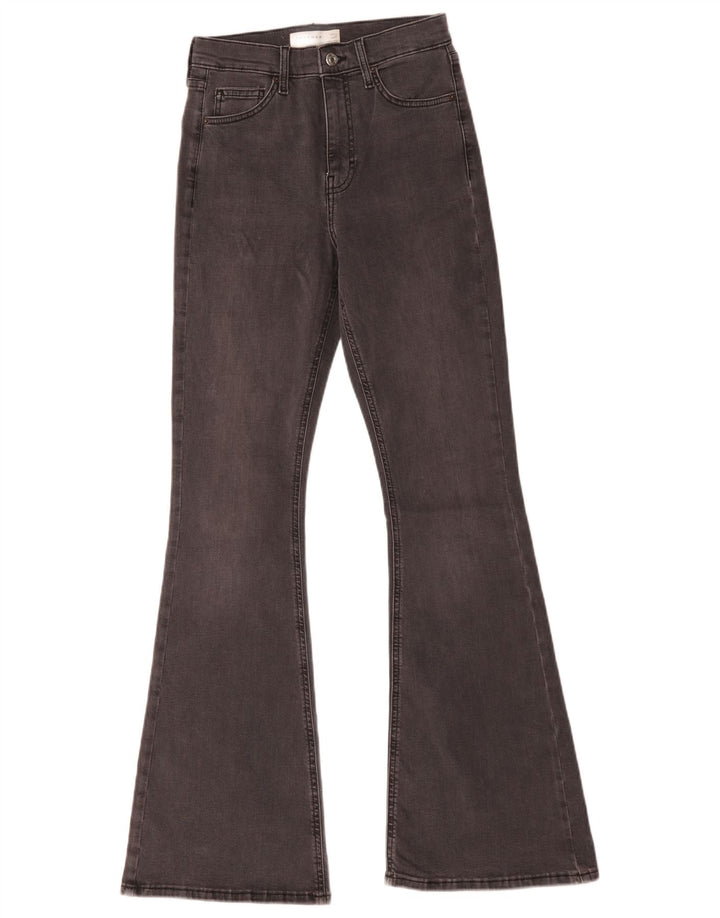 Женские расклешенные джинсы Topshop Jamie W28 L32, серый хлопок
