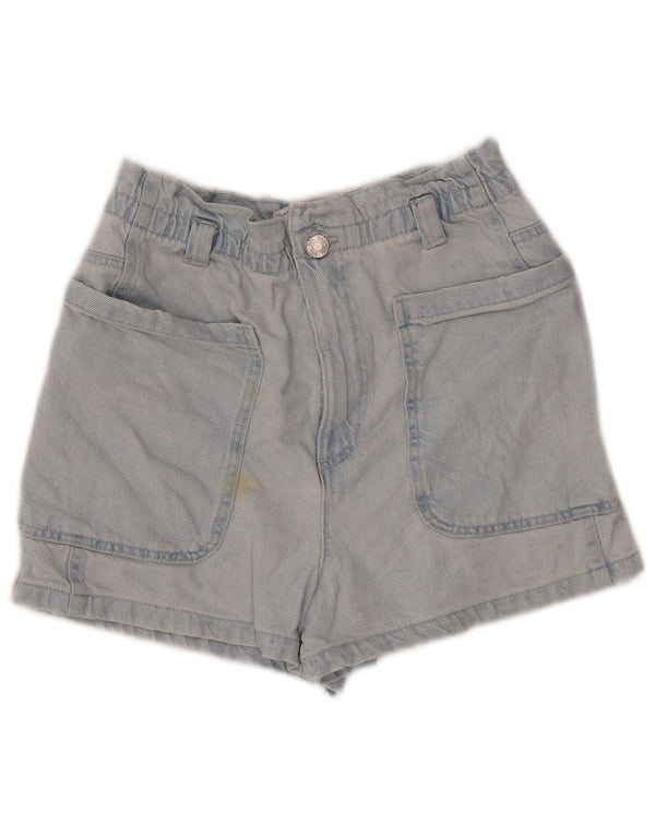 Женские джинсовые шорты с высокой талией Zara EU 36 XS W26 Синие