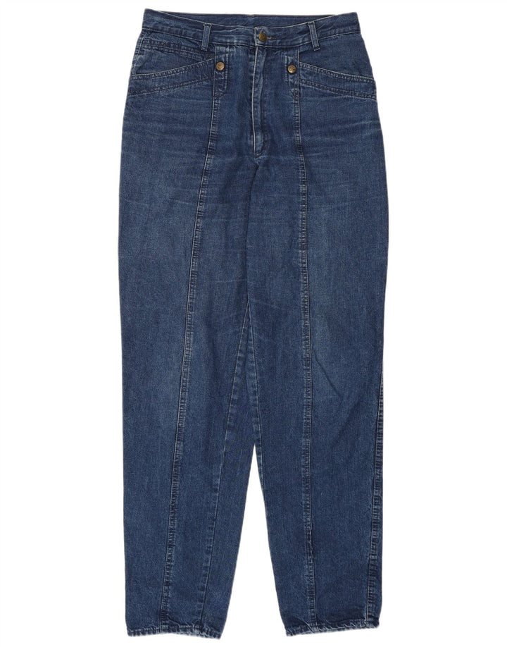 Женские зауженные джинсы с высокой талией POP 84 IT 48 XL W34 L32 Синий хлопок