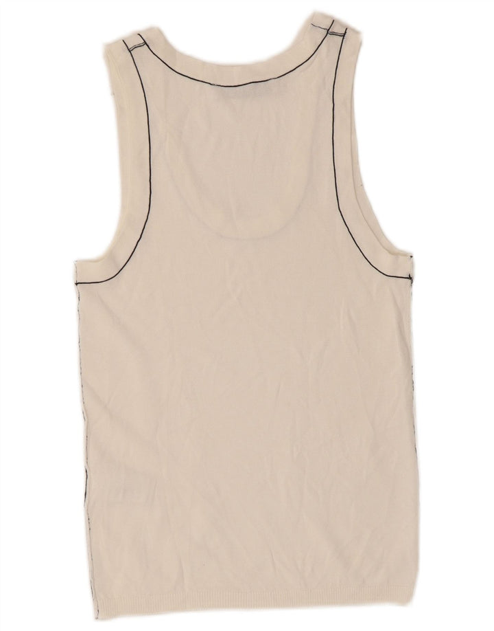 Женский жилет Zara UK 8, маленький, из вискозы белого цвета