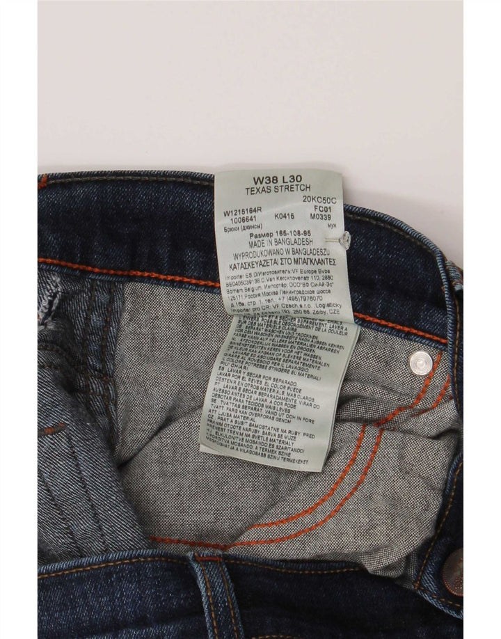 Мужские прямые джинсы Wrangler Texas Stretch W38 L30, синий хлопок