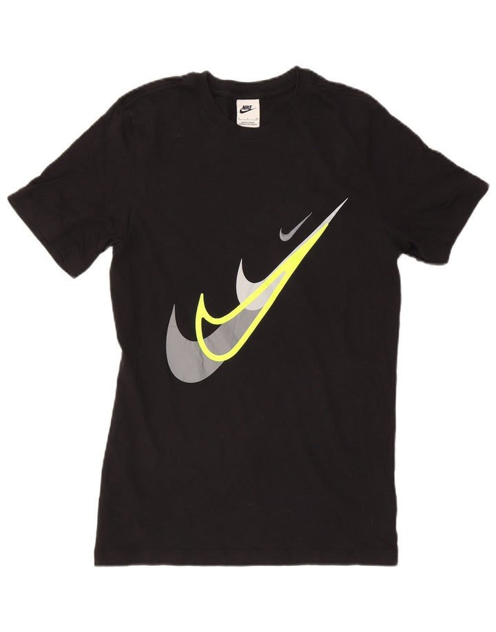 Мужская футболка с рисунком Nike, маленький черный хлопок