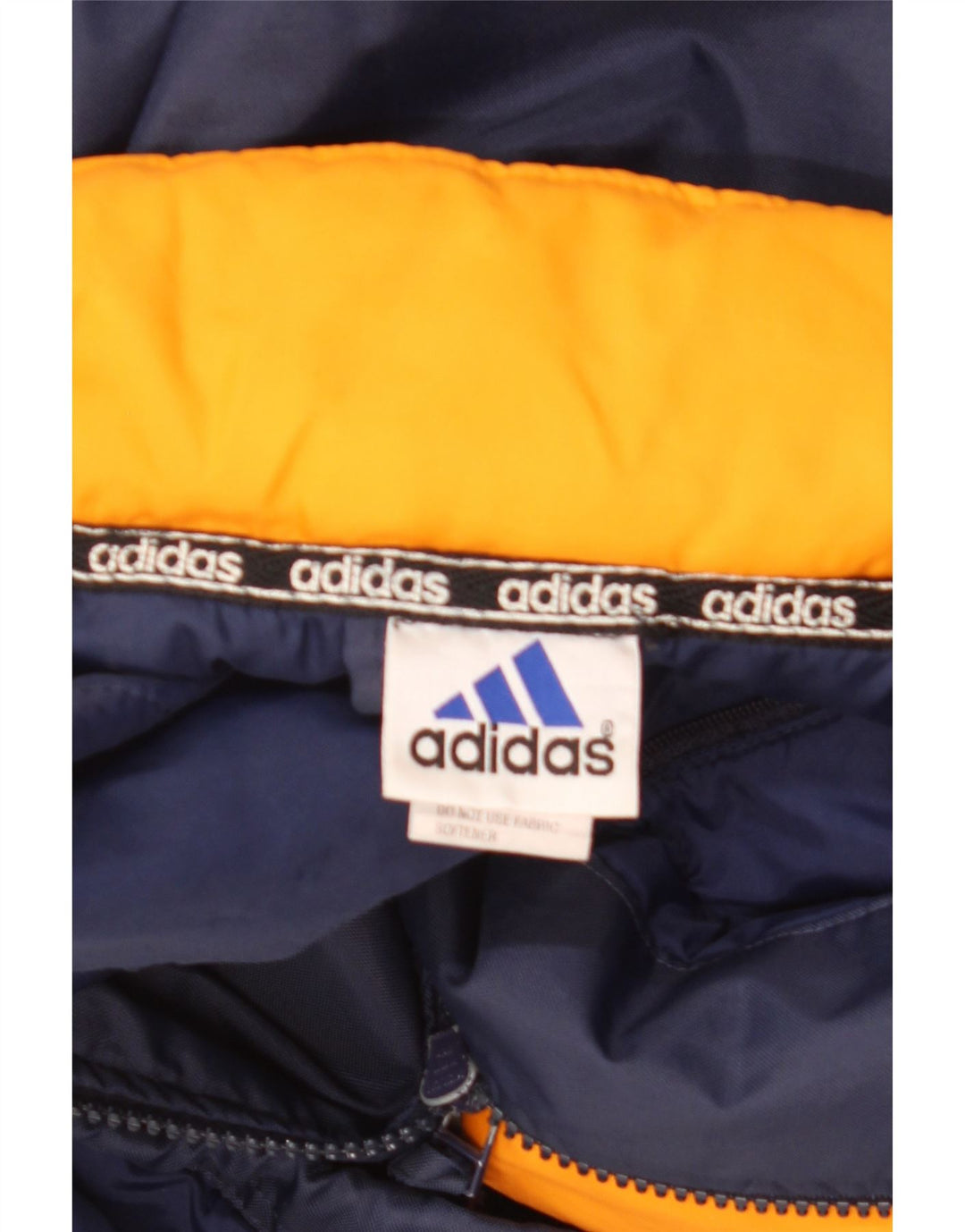Мужская ветровка Adidas UK 40, большая темно-синяя с цветными блоками