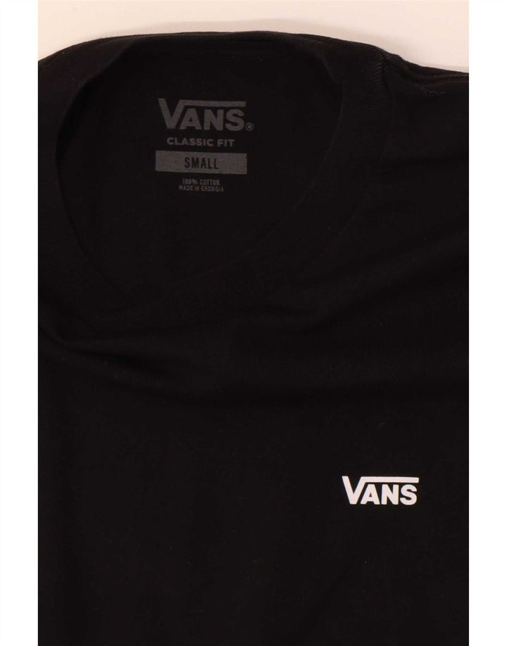 Мужская футболка классического кроя Vans, маленький черный хлопковый топ