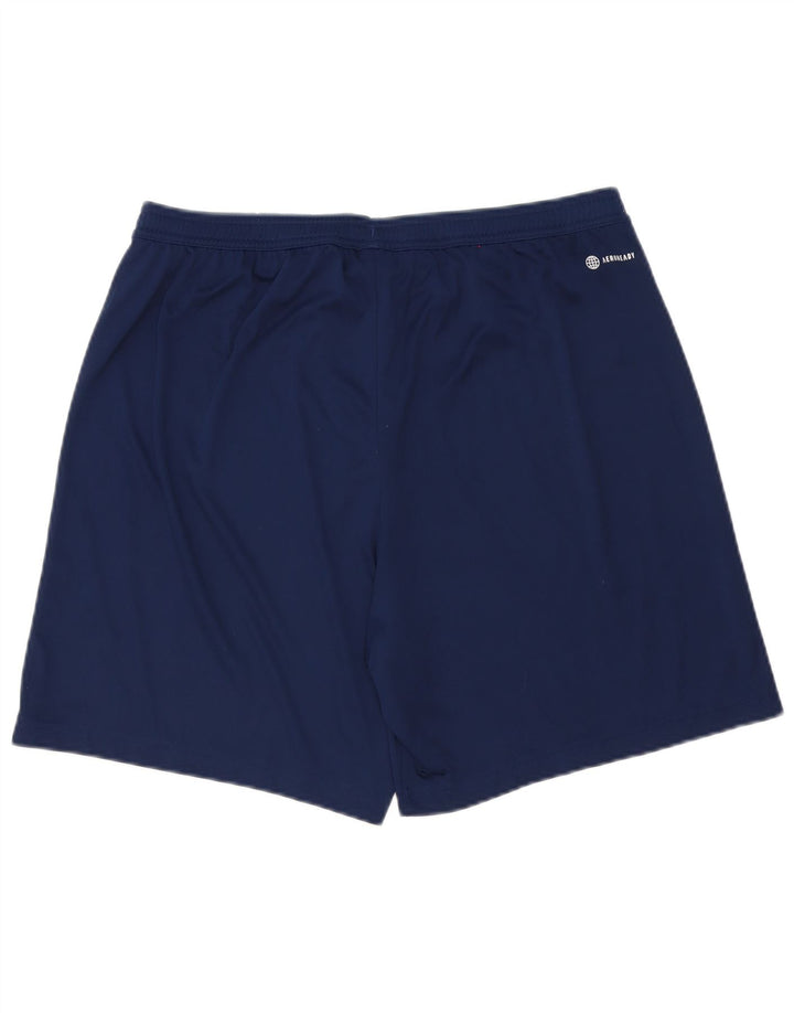 Мужские спортивные шорты Adidas XL темно-синие из полиэстера