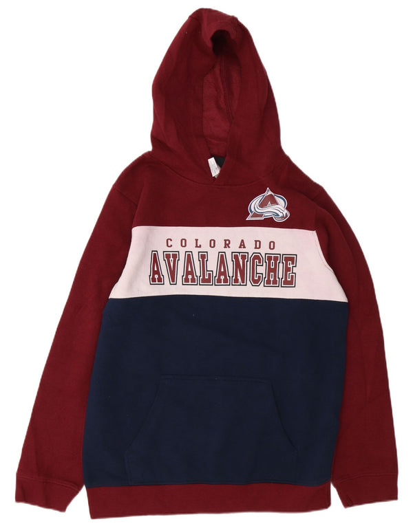 NHL Womens Colorado Avalanche Hoodie Jumper US 16/18 XL Burgundy