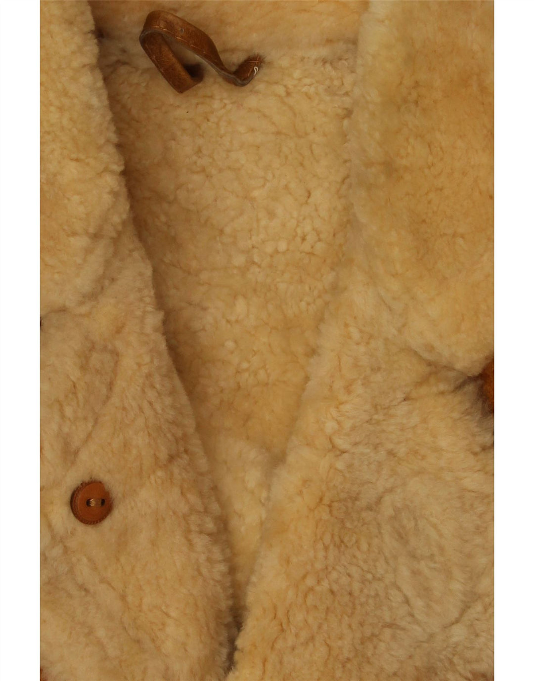 Мужская дубленка VINTAGE UK 40, большая, коричневая кожаная