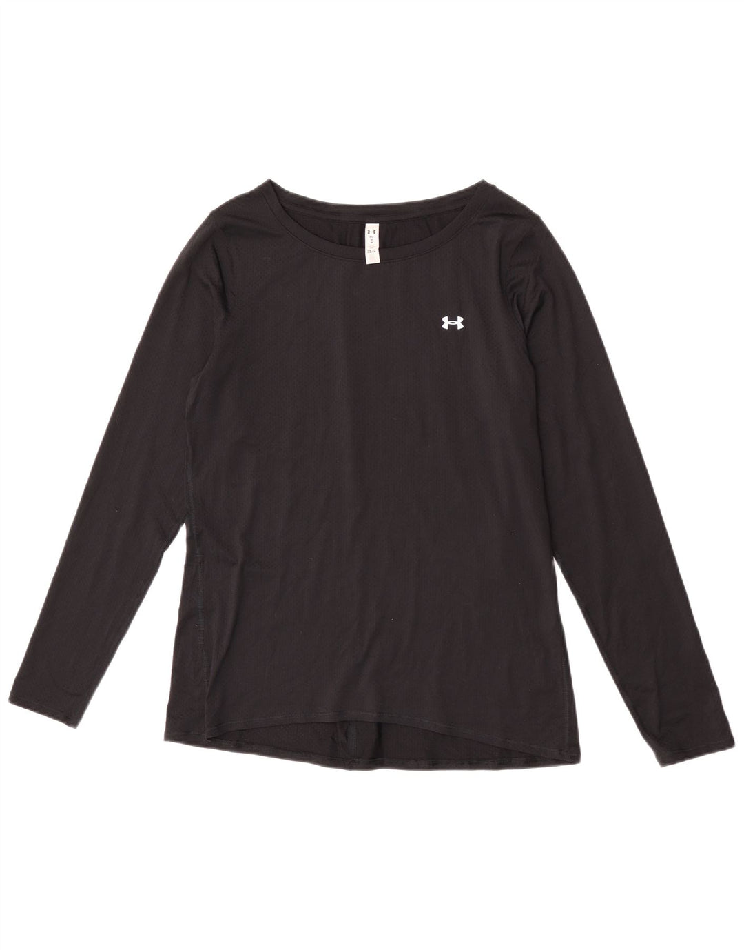 Женский топ Under Armour Heat Gear с длинным рукавом, Великобритания 14, средний черный