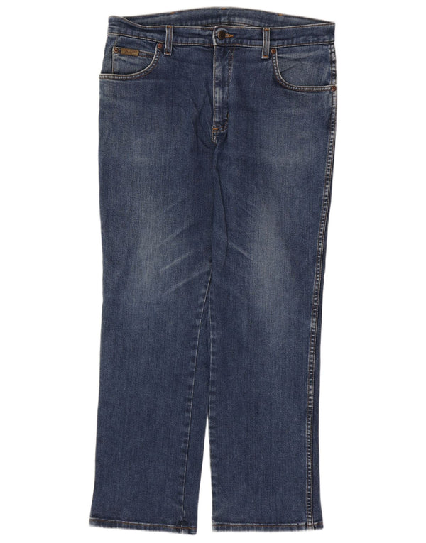 Мужские прямые джинсы WRANGLER Texas Stretch W36 L30, синий хлопок