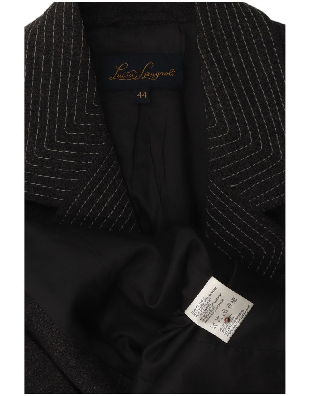 Женский пиджак Luisa Spagnoli IT 44 Средний Серый Шерсть