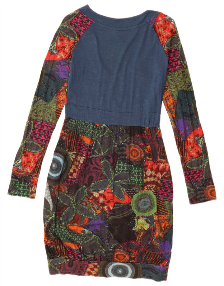 Женское платье Desigual Graphic Bubble UK 12, средний цвет, разноцветный геометрический узор