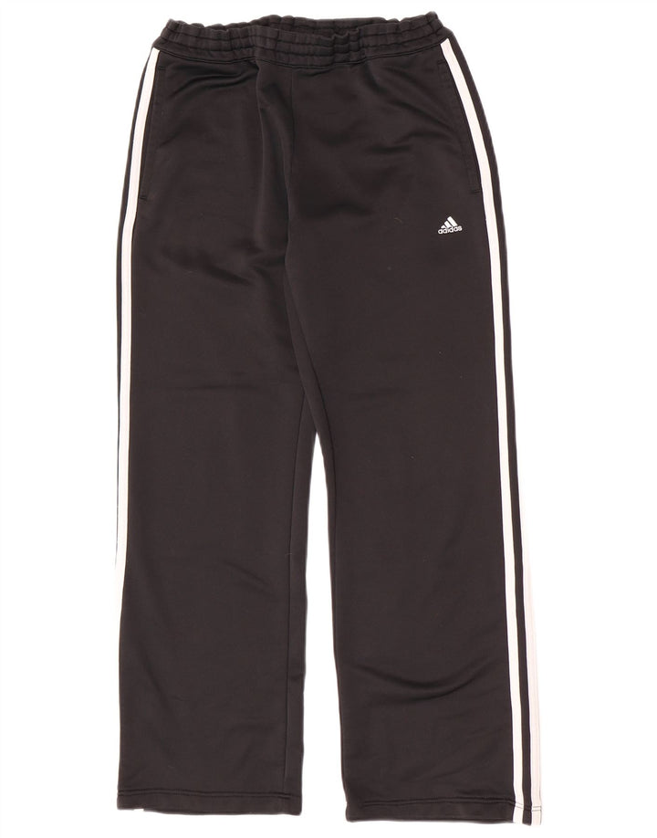 Женские спортивные брюки Adidas UK 10, маленькие черные из полиэстера