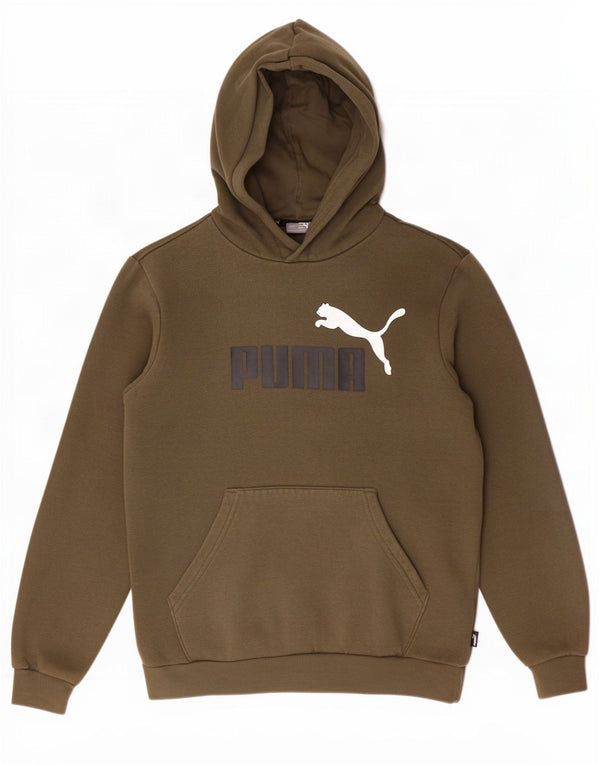 Джемпер с капюшоном Puma для мальчиков 13-14 лет, цвет хаки
