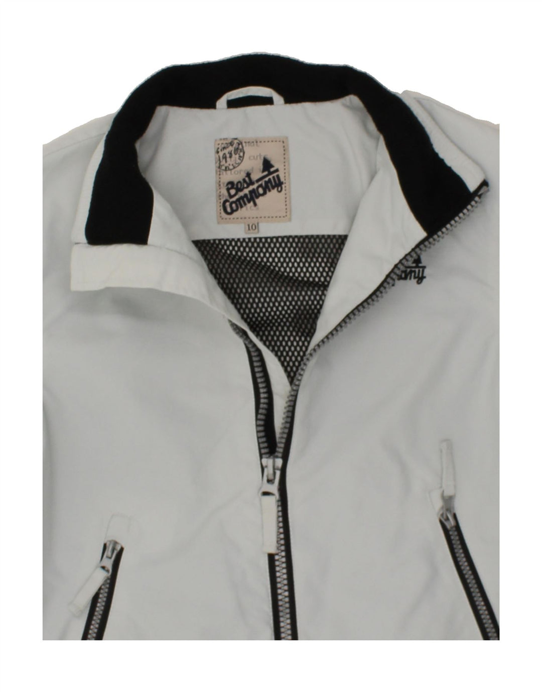 BEST COMPANY Boys Graphic Bomber Jacket 9-10 Years Grey Polyamide Vintage Best Company and Second-Hand Best Company from Messina Hembry 