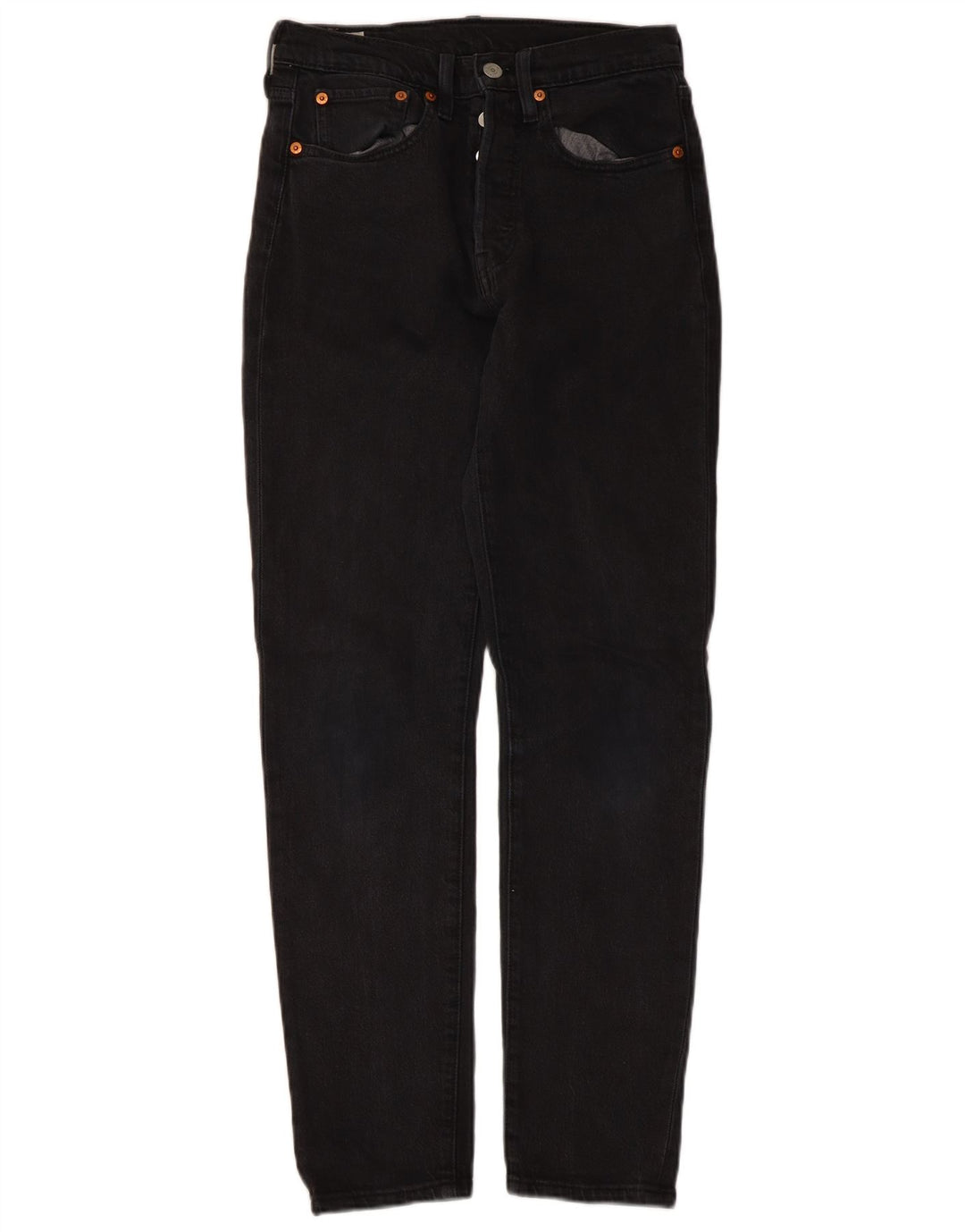 Мужские прямые джинсы Levi's 501 W26 L30, черный хлопок