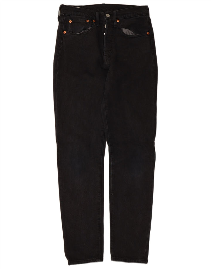 Мужские прямые джинсы Levi's 501 W26 L30, черный хлопок