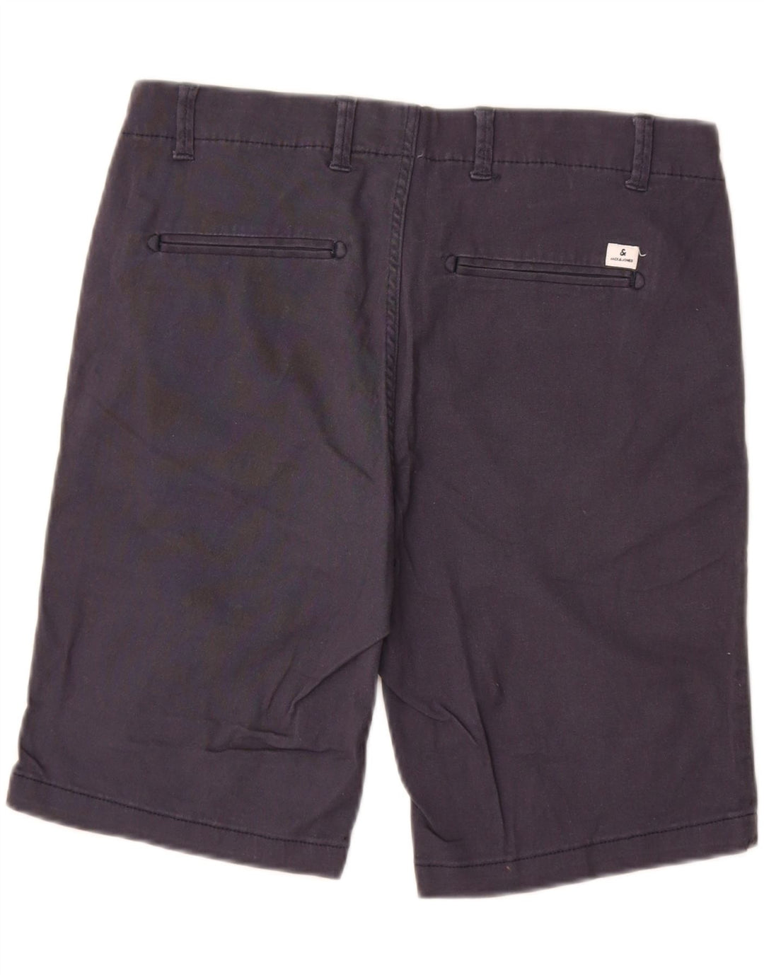 Мужские шорты-чиносы JACK & JONES стандартного кроя W30, темно-синие, хлопковые, среднего размера