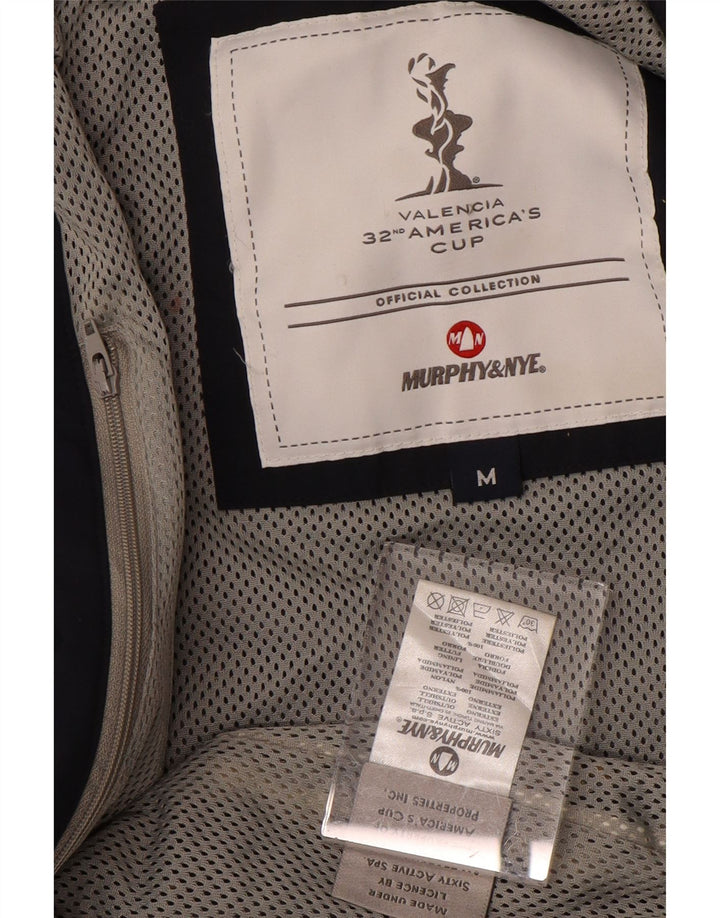 Мужская дождевик свободного покроя MURPHY & NYE UK 38, средний темно-синий нейлон