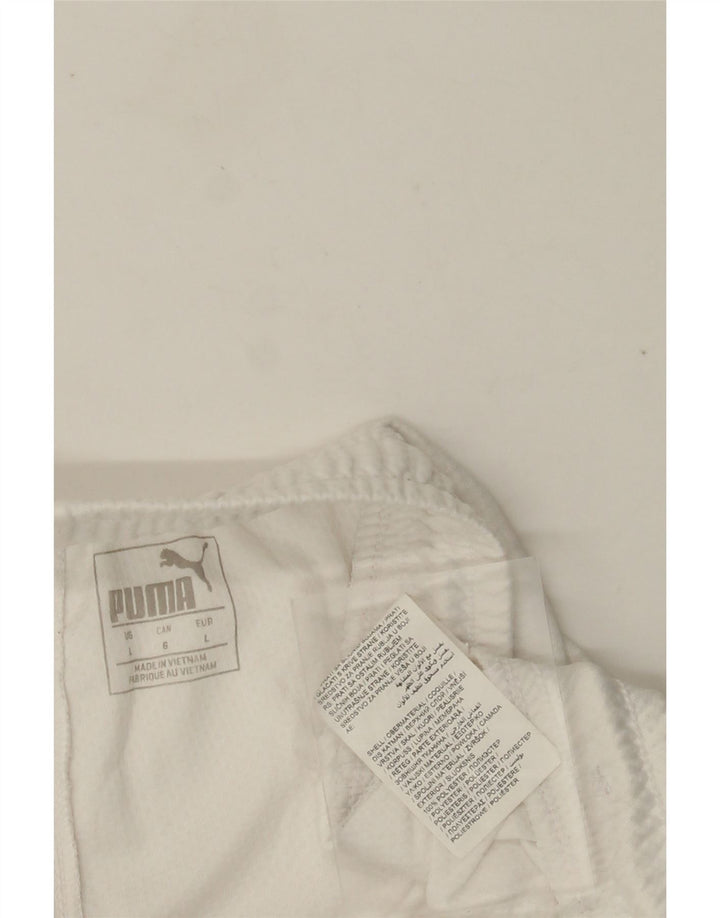 Мужские спортивные шорты PUMA Italia, большие белые, полиэстер