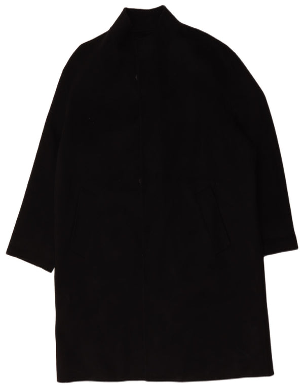Мужское пальто Zara UK 44 XL, черное шерстяное