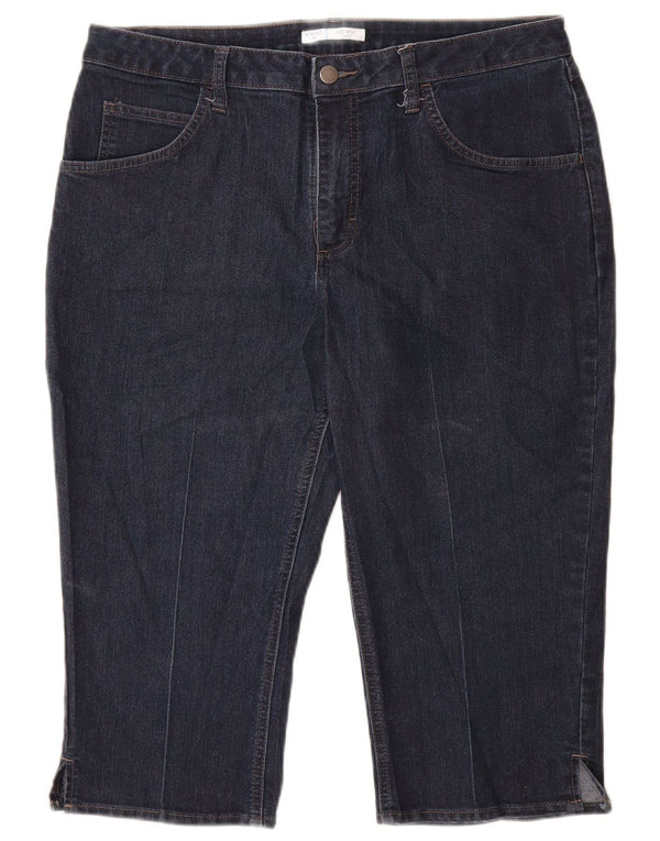 Женские капри LEE Riders со средней посадкой США 14, большие W34 L19, темно-синие