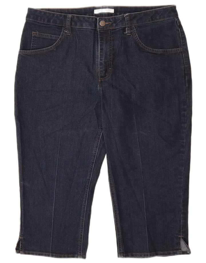 Женские капри LEE Riders со средней посадкой США 14, большие W34 L19, темно-синие