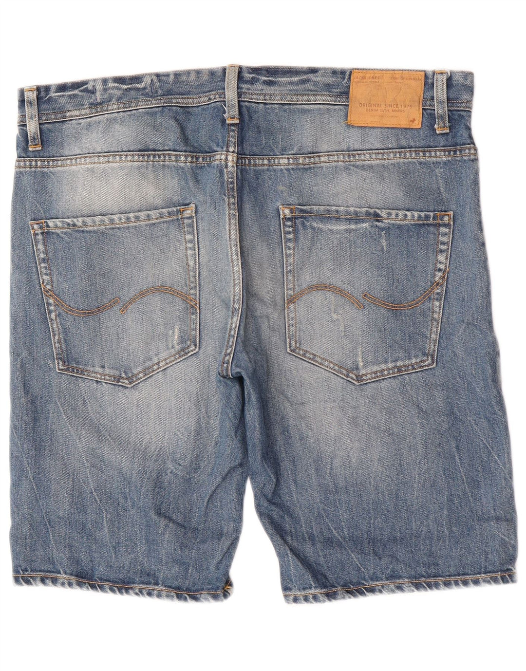 Jack & Jones Мужские джинсовые шорты стандартного кроя с потертостями W38 XL синие