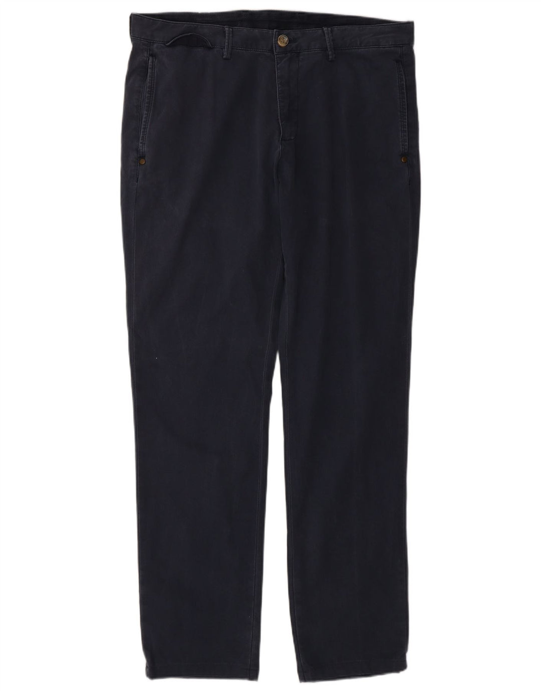 Мужские брюки-чиносы MASSIMO DUTTI EU 42, большие W32 L31, темно-синие, классические