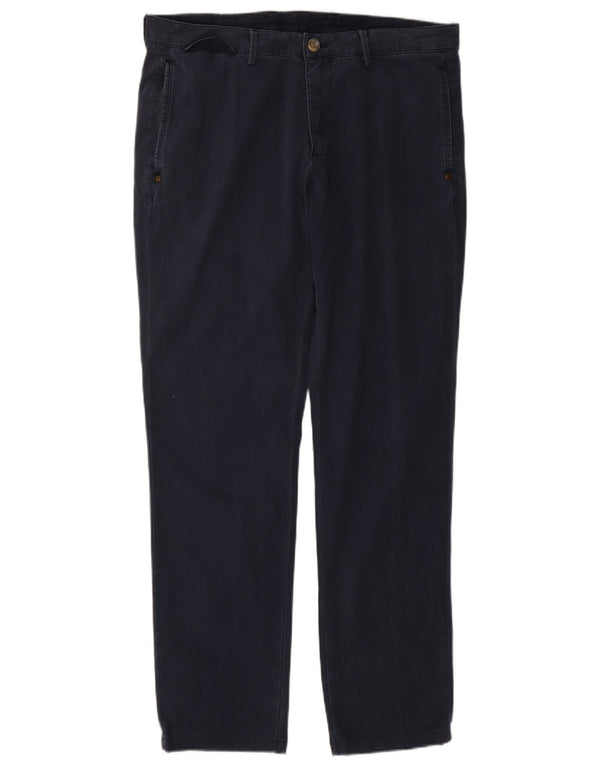 Мужские брюки-чиносы MASSIMO DUTTI EU 42, большие W32 L31, темно-синие, классические