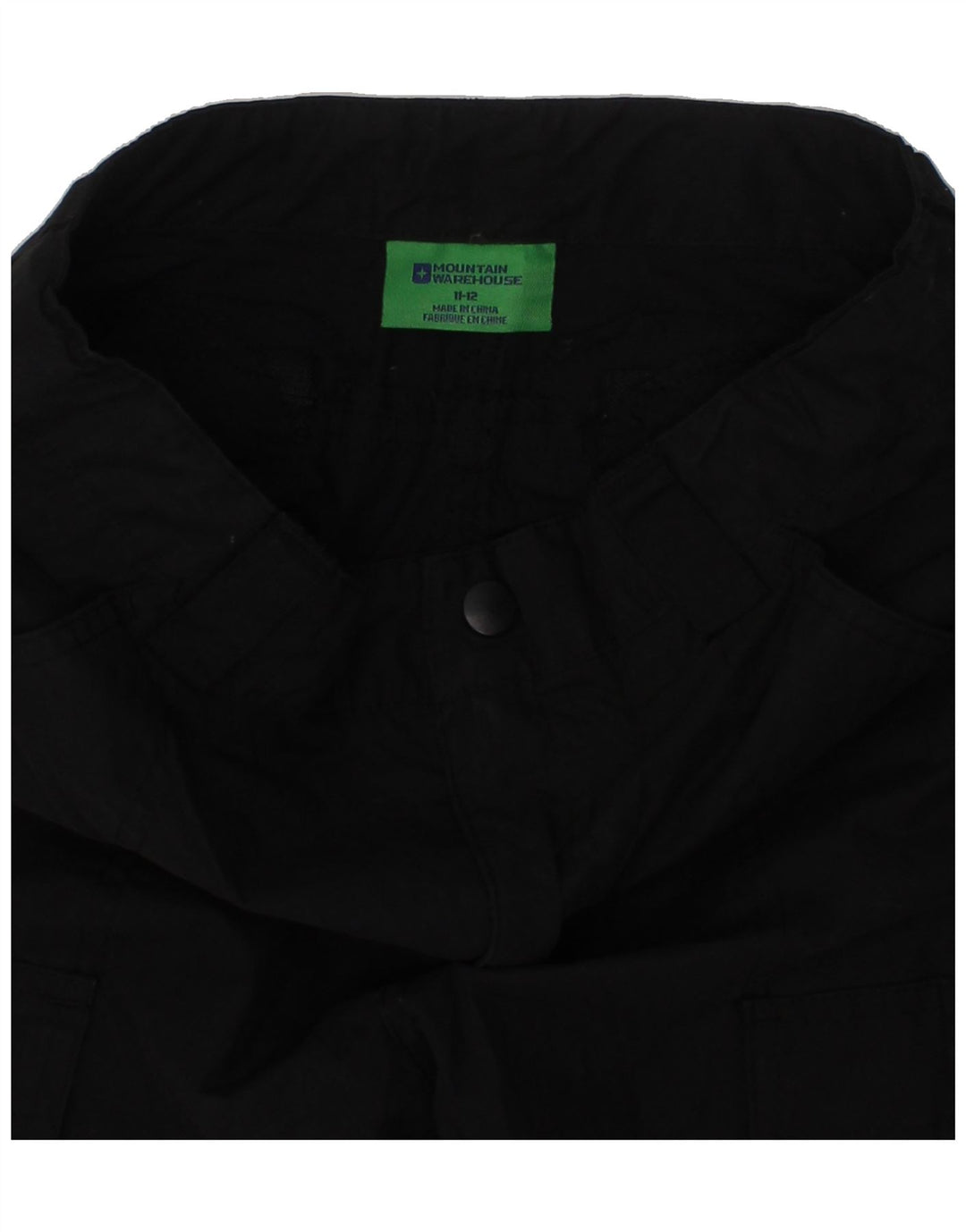 MOUNTAIN WAREHOUSE Boys Cargo Shorts 11-12 Years W26 Black Polyester Vintage Mountain Warehouse and Second-Hand Mountain Warehouse from Messina Hembry 