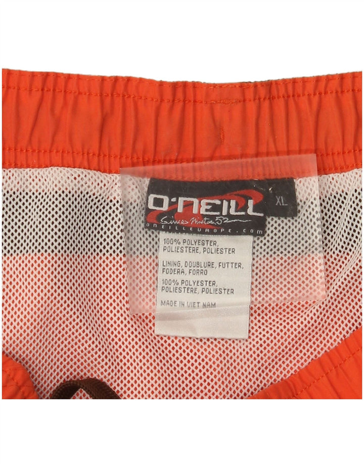 Мужские шорты для плавания O'Neill XL, оранжевые, полиэстер с цветными блоками