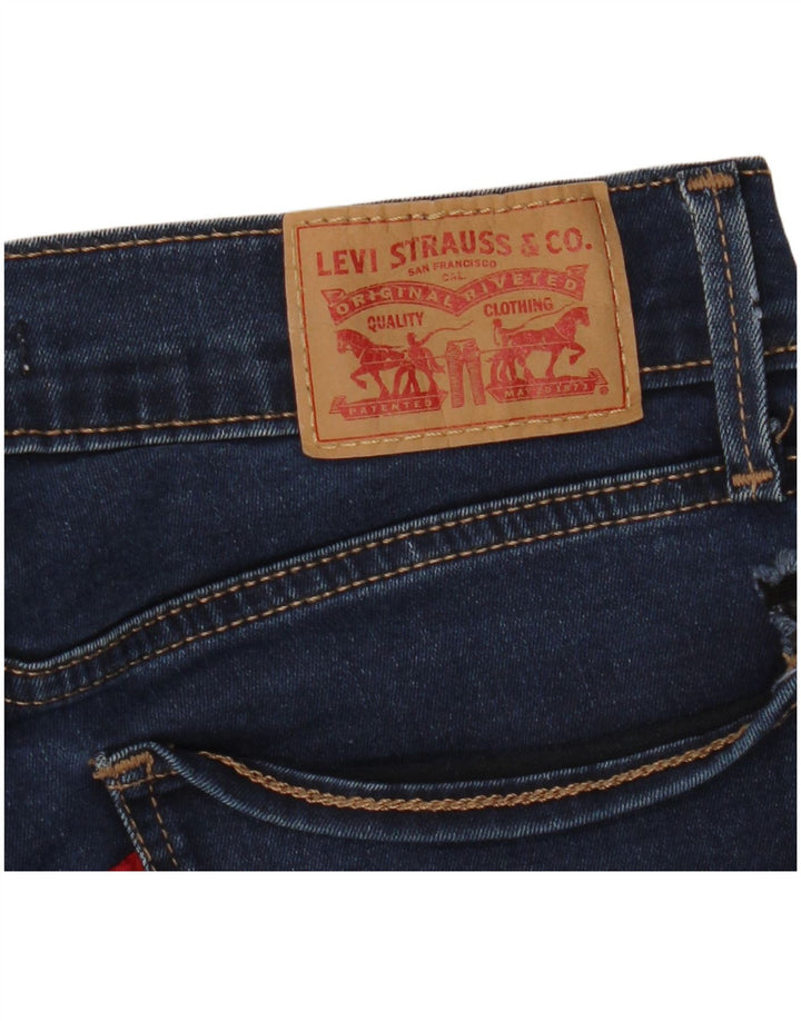 Женские джинсы LEVI'S 710 Super Skinny W26 L30 Темно-синий полиэстер