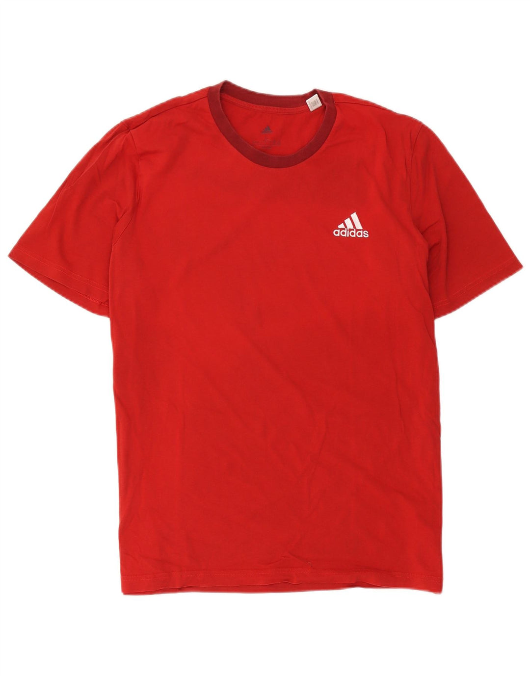 Adidas Мужская футболка из хлопка большого размера красного цвета