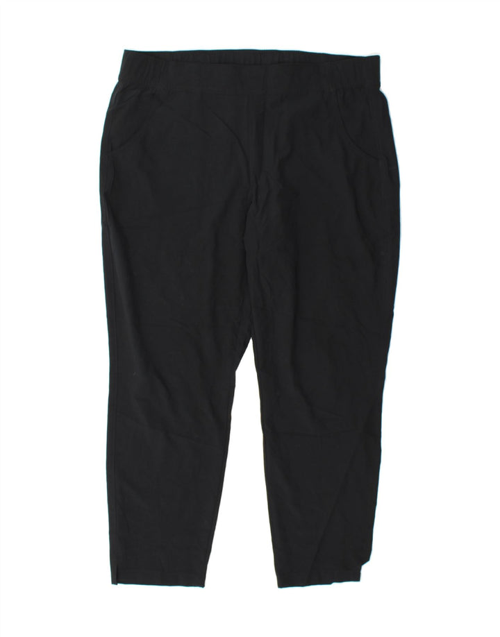 EDDIE BAUER Womens Slim Casual Trousers Large W36 L28 Black Polyester Vintage Eddie Bauer and Second-Hand Eddie Bauer from Messina Hembry 